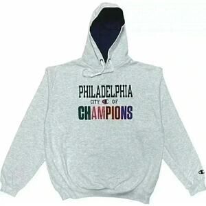 Champion Men's Sweatshirt Fleece Philadelphia City Training Pullover Grey Small